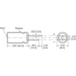 1000µF 10V Aluminum Electrolytic Capacitors Radial, Can 4000 Hrs @ 105°C - 3