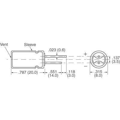 1000µF 10V Aluminum Electrolytic Capacitors Radial, Can 4000 Hrs @ 105°C - 3