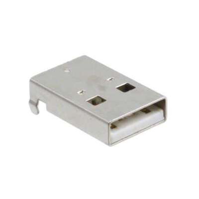 USB-A (USB TYPE-A) USB 1.1 Plug Connector 4 Position Surface Mount, Right Angle; Through Hole - 1