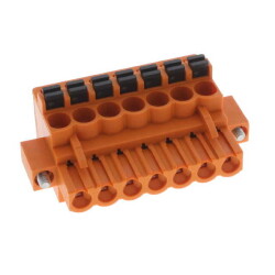 7 Position Terminal Block Plug, Female Sockets 0.200