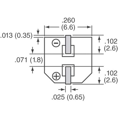 100µF 16V Aluminum Electrolytic Capacitors Radial, Can - SMD 360mOhm @ 100kHz 2000 Hrs @ 105°C - 2