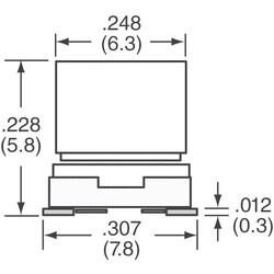 100µF 16V Aluminum Electrolytic Capacitors Radial, Can - SMD 360mOhm @ 100kHz 2000 Hrs @ 105°C - 3