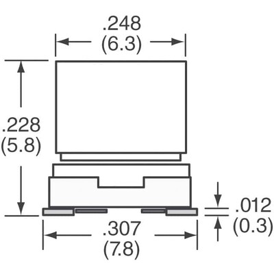 100µF 16V Aluminum Electrolytic Capacitors Radial, Can - SMD 360mOhm @ 100kHz 2000 Hrs @ 105°C - 3