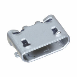 USB - micro B USB 2.0 Receptacle Connector 5 Position Surface Mount, Right Angle - Amphenol ICC (FCI)
