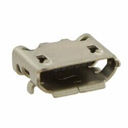 USB - micro B USB 2.0 Receptacle Connector 5 Position Surface Mount, Right Angle; Through Hole - Amphenol ICC (FCI)