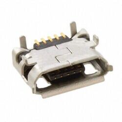 USB - micro B USB 2.0 Receptacle Connector 5 Position Surface Mount, Right Angle; Through Hole - Amphenol ICC (FCI)