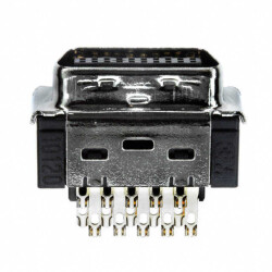 20 Position Plug Connector Free Hanging (In-Line) Solder Cup - 3M