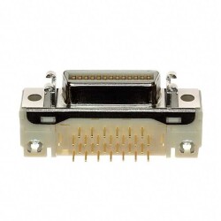 26 Position Receptacle Connector Panel Mount, Through Hole, Right Angle Solder - 3M