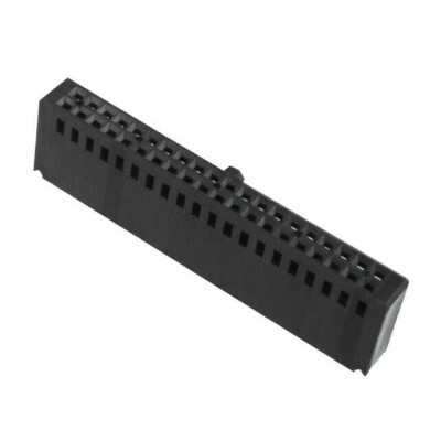 40 Position Rectangular Housing Connector Receptacle Black 0.100