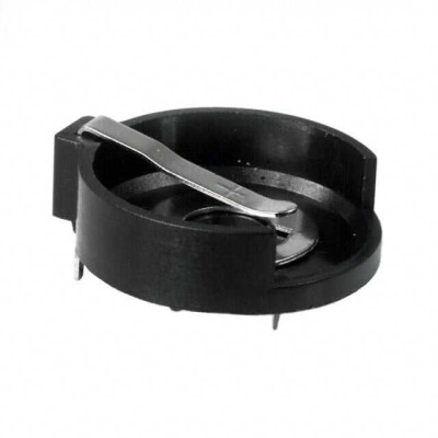 Battery Holder (Open) Coin, 24.5mm 1, 2 Cell PC Pin - 1