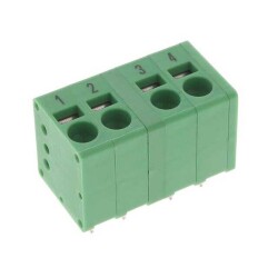 4 Position Wire to Board Terminal Block Vertical with Board 0.197