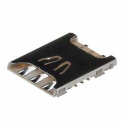 6 Position Card Connector NANO SIM Surface Mount, Right Angle Gold - Molex