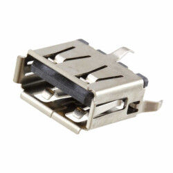 USB-A (USB TYPE-A) USB 2.0 Receptacle Connector 4 Position Through Hole - Molex