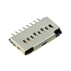 9 (8 + 1) Position Card Connector Secure Digital - microSD™ Surface Mount, Right Angle Gold - Molex