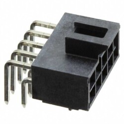 Connector Header Through Hole, Right Angle 10 position 0.098
