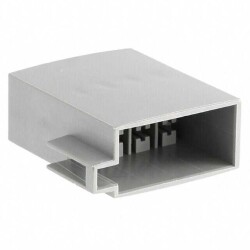 8 Rectangular Connectors - Housings Plug Gray 0.197
