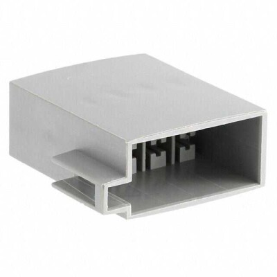 8 Rectangular Connectors - Housings Plug Gray 0.197