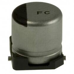 10µF 35V Aluminum Electrolytic Capacitors Radial, Can - SMD 1000 Hrs @ 105°C - Panasonic Electronic Components
