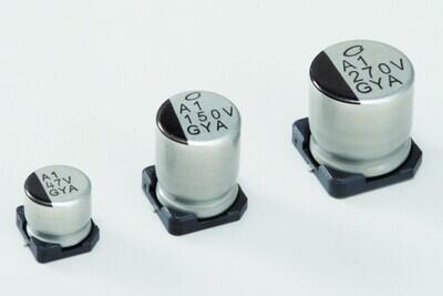 10µF 63V Aluminum - Polymer Capacitors Radial, Can - SMD 120mOhm 4000 Hrs @ 125°C - 1