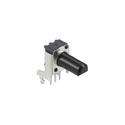10k Ohm 1 Gang Linear Panel Mount Potentiometer 1.0 Turns 0.05W, 1/20W PC Pins, Board Locks - Alps Alpine