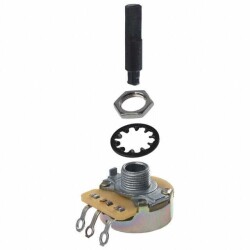 10k Ohm 1 Gang Linear Panel Mount Potentiometer 1.0 Turns Carbon 0.5W, 1/2W Solder Lug - CTS Electrocomponents