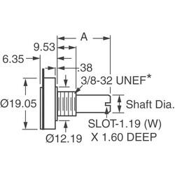 10k Ohm 1 Gang Linear Panel Mount Potentiometer None 1 Kierros Cermet 2W Solder Lug - 2
