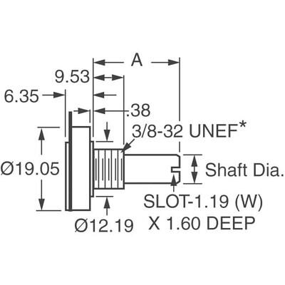 10k Ohm 1 Gang Linear Panel Mount Potentiometer None 1 Kierros Cermet 2W Solder Lug - 2