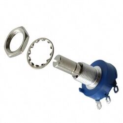 10k Ohm 1 Gang Linear Panel Mount Potentiometer None 1 Kierros Cermet 2W Solder Lug - 4