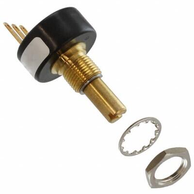 10k Ohm 1 Gang Linear Panel Mount Potentiometer None 1 Kierros Conductive Plastic 1W Solder Lug - 1