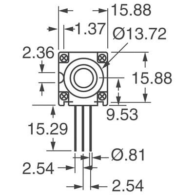 10k Ohm 1 Gang Linear Panel Mount Potentiometer None 1.0 Kierros Conductive Plastic 1W PC Pins - 3