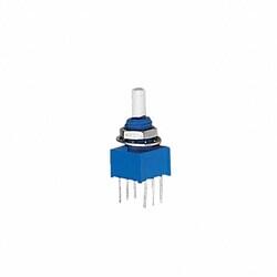 10k Ohm 1 Gang Linear Panel Mount Potentiometer Rotary, SPDT 1.0 Kierros Conductive Plastic 0.25W, 1/4W PC Pins - Bourns Inc.