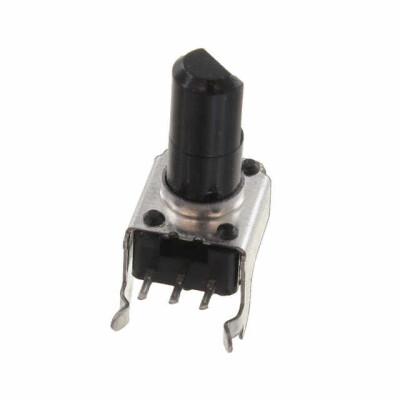 10k Ohm 1 Gang Linear Through Hole Potentiometer 1.0 Turns Carbon 0.05W, 1/20W PC Pins - 1
