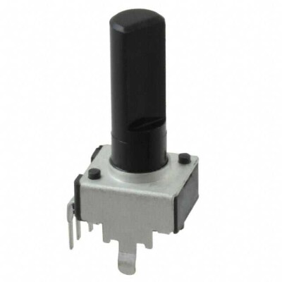 10k Ohm 1 Gang Linear Through Hole, Snap In Potentiometer 1.0 Turns Carbon 0.05W, 1/20W PC Pins, Board Locks - 1