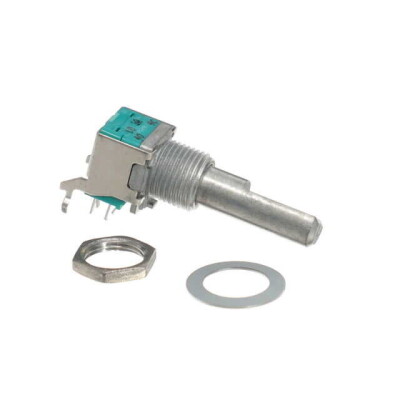 10k Ohm 2 Gang Logarithmic Panel Mount Potentiometer 1.0 Turns 0.05W, 1/20W PC Pins, Board Locks - 1