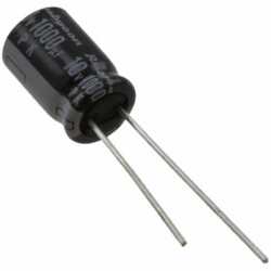 1000 µF 10 V Aluminum Electrolytic Capacitors Radial, Can 2000 Hrs @ 85°C - 1