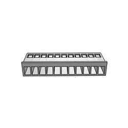 11 Rectangular Connectors - Housings Receptacle Natural 0.156