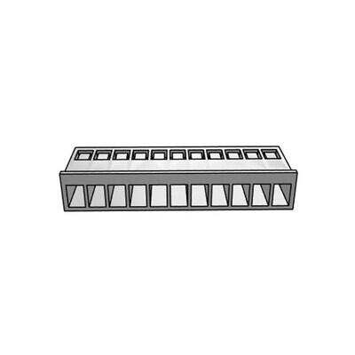 11 Rectangular Connectors - Housings Receptacle Natural 0.156