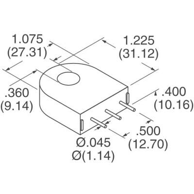 110 A Current Sense Transformer 20kHz ~ 200kHz 580mOhm Max 14 mH Through Hole - 2