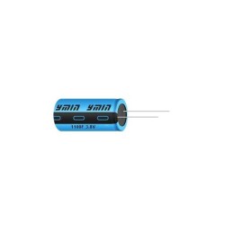 1100 F (EDLC) Supercapacitor 3.8 V Radial, Can 20mOhm @ 1kHz 1000 Hrs @ 85°C - Ymin