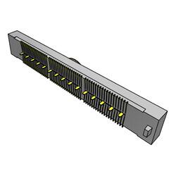 114 Position Connector Socket, Center Strip Contacts Surface Mount Gold - Samtec Inc. (1)