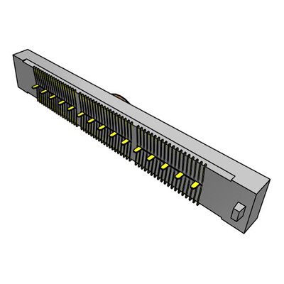 114 Position Connector Socket, Center Strip Contacts Surface Mount Gold - 2