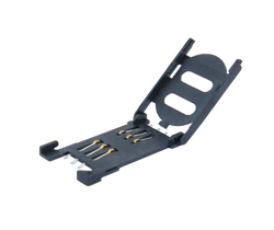 SIM Card Socket Plastic Hinge Type , 6Pin - ATTEND Technology