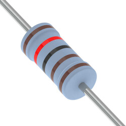 1.2 kOhms ±1% 0.5W, 1/2W Through Hole Resistor Axial Metal Film - YAGEO