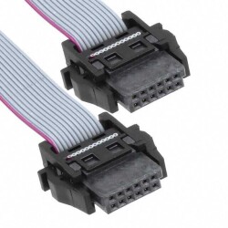 12 Position Cable Assembly Rectangular Socket to Socket 0.656' (200.00mm, 7.87