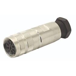 12 Position Circular Connector Plug, Female Sockets Solder Cup - Amphenol Tuchel Industrial