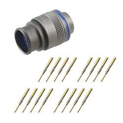 12 Position Circular Connector Plug, Male Pins Crimp - LEMO