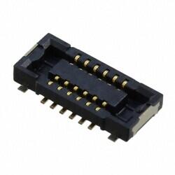 12 Position Connector Socket, Center Strip Contacts Surface Mount Gold - Panasonic Electric Works