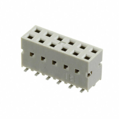 12 Position Receptacle, Bottom or Top Entry Connector 0.100