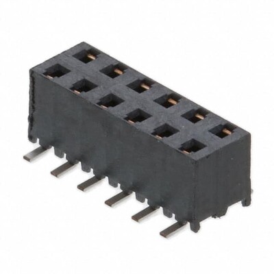 12 Position Receptacle Connector Surface Mount - 1