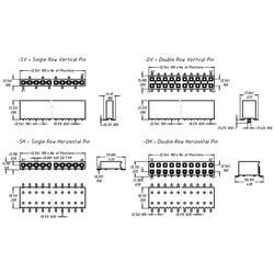 12 Position Receptacle, Pass Through Connector Surface Mount - 3
